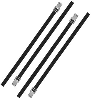 ProPlus Set van 4x stuks caravan/camper fietsen spanbanden/sjorbanden/bindriemen 150 cm - Auto/caravan/camper fiets accessoires