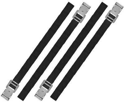 ProPlus Spanbanden - bindriemen - 4x - 40 cm - sjorbanden - zwart