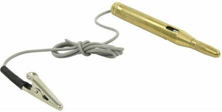 ProPlus Spanningszoeker - messing - met Priem 6 / 24 Volt - spanningzoeker/spanningtester