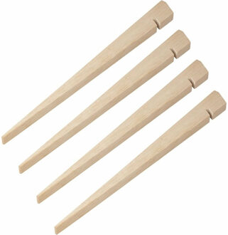 ProPlus Tentharing - 4x - hout - 40 cm - tentpennen/zandharing