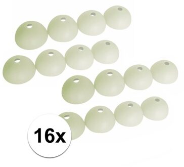 ProPlus Tentharingbeschermers - 16x stuks - glow in the dark - tentharing beschermkapjes