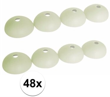 ProPlus Tentharingbeschermers - 48x stuks - glow in the dark - tentharing beschermkapjes