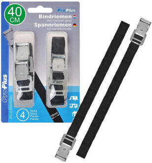 ProPlus Voordeelset van 6x stuks caravan/camper fietsen spanbanden 40 en 100 cm