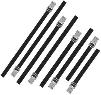 ProPlus Voordeelset van 8x stuks caravan/camper fietsen spanbanden 30/50/75/100 cm