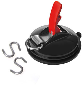 ProPlus Zuignapbevestiging - met ring - 2 S-haken - 11 cm - tot 10 kg