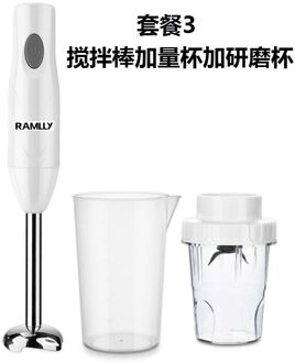 Proscenic Hand Blender Stick Krachtige Onderdompeling Draagbare Blender 4 In 1 Set Voor Keuken Garde Beker Juicer Mixer Smoothie Baby Package 3