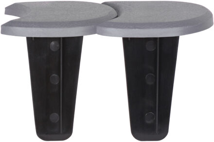 Prosperplast 10x stuks platte kunststof graskant/tuin rand/kantopsluiting grijs totale lengte 38 meter