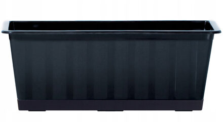 Prosperplast 1x Antraciet kunststof Agro plantenbakken/bloembakken 50 cm - Plantenbakken Grijs