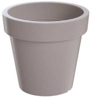 Prosperplast 1x Kunststof bloempotten/plantenpotten 25 cm taupe