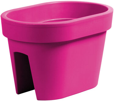 Prosperplast Balkon plantenpot/bloempot - fuchsia roze - 40 x 27 x 25 cm - 12 liter - kunststof