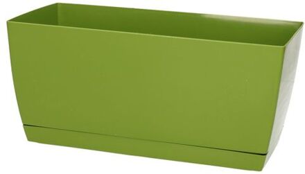 Prosperplast bloempot - kunststof - kiwi groen - 24 x 12 x 11 cm - Plantenpotten