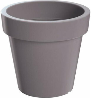 Prosperplast Bloempot/plantenpot voor binnen en buiten - D60 x H52 cm - steengrijs - kunststof