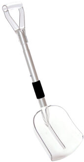 Prosperplast Compacte schep transparant uitschuifbare steel 74 - 87 cm