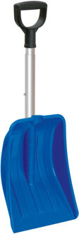 Prosperplast Compacte sneeuwschep / sneeuwschuiver blauw met uitschuifbare aluminium steel - 3 standen - 69 - 83 cm - Sneeuwruimer