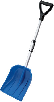 Prosperplast Compacte sneeuwschep / sneeuwschuiver blauw telescopische steel 80 - 100 cm