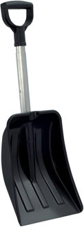 Prosperplast Compacte sneeuwschep / sneeuwschuiver zwart uitschuifbare steel 69 - 83 cm