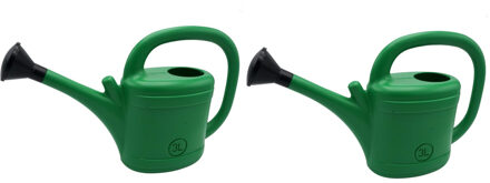 Prosperplast Gieter - 2x - groen - kunststof - met broeskop - 3 liter