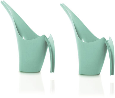 Prosperplast Gieter - 2x - kunststof - mintgroen - 1,5 liter