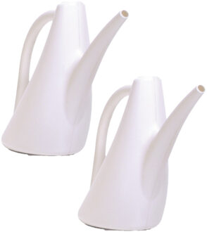 Prosperplast Gieter - 2x - wit - kunststof - 1.5 liter
