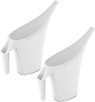 Prosperplast Gieter - 2x - wit - kunststof - 2 liter