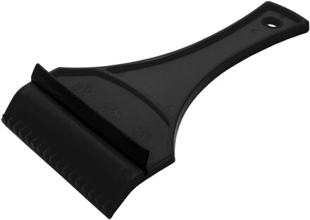 Prosperplast IJskrabber - autoraam krabber - rubber trekker - Zwart - Kunststof - 12 x 18 cm - Ruitenkrabber