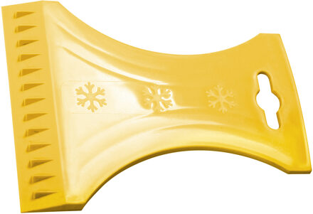 Prosperplast IJskrabber / raamkrabber - voor auto ramen - Geel - Kunststof - 10 x 13 cm - Ruitenkrabber