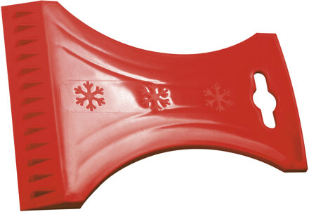 Prosperplast IJskrabber / raamkrabber - voor auto ramen - Rood - Kunststof - 10 x 13 cm - Ruitenkrabber