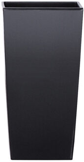 Prosperplast Kunststof bloempot/plantenpot Urbi met binnenpot - antraciet - kunststof - 40 x 40 x 75 cm - Hoog