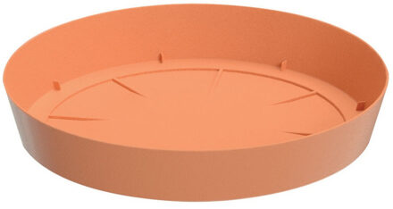 Prosperplast Opvangschaal/onderschaal bloempot/plantenpot - terracotta - rond - Dia 12,5 cm - Plantenpotten Bruin