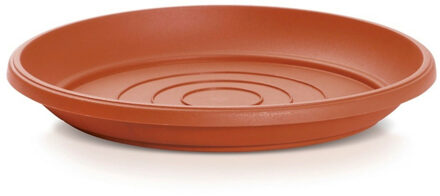 Prosperplast Opvangschaal/onderschaal bloempot/plantenpot - terracotta - rond - Dia 17 cm - Plantenpotten Bruin