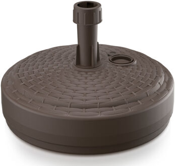 Prosperplast Parasolvoet - rond - rotan - bruin - 10L - Dia 39 cm - kunststof