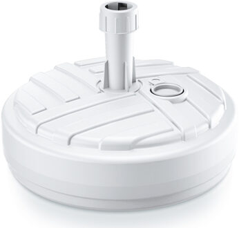 Prosperplast Parasolvoet van kunststof - rond - wit - vulbaar - 10 liter - D39 cm