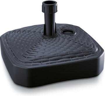 Prosperplast Parasolvoet - vierkant - rotan - antraciet - 12L Grijs