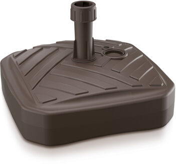 Prosperplast Parasolvoet - vierkant - rotan look - bruin - 12 l - 39 cm