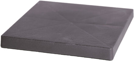 Prosperplast Planten trolley/multiroller - vierkant - antraciet - kunststof - 30 cm