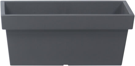 Prosperplast Plantenbak/bloembak terras/balkon - kunststof - 58 x 26 x 22 cm - steengrijs