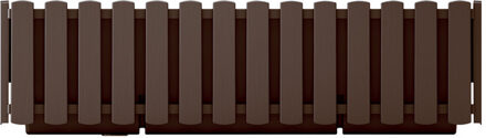 Prosperplast Plantenbak - kunststof - bruin - 58 x 18 x 16 cm - Plantenpotten