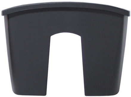 Prosperplast Plantenbak - railing - kunststof - 58 cm - antraciet