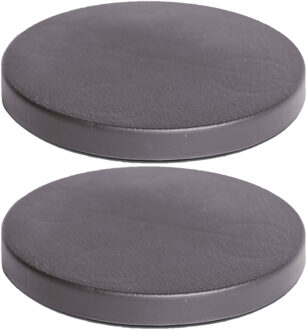 Prosperplast Plantenonderzetter - 2x - rond - 40 cm - antraciet