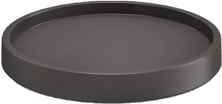 Prosperplast Plantenonderzetter - rond - 26 cm - antraciet - Planten onderzetter Grijs