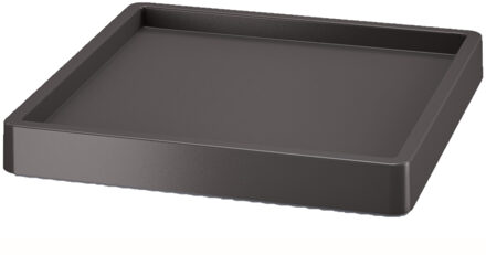 Prosperplast Plantenonderzetter - vierkant - 35 cm - antraciet