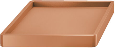 Prosperplast Plantenonderzetter - vierkant - 35 cm - bruin