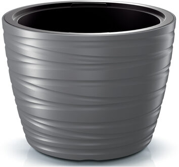 Prosperplast Plantenpot Amazing - kunststof - steengrijs - D47 cm