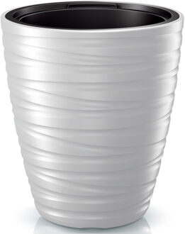 Prosperplast Plantenpot Amazing - kunststof - wit - D37 cm