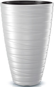 Prosperplast Plantenpot Amazing - kunststof - wit - D37 cm