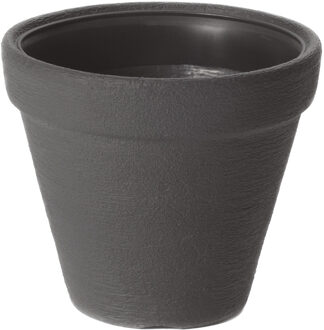 Prosperplast Plantenpot/bloempot Classic Garden - buiten/binnen - kunststof - antraciet - D35 x H36 cm - Plantenpotten Grijs