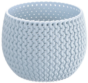 Prosperplast Plantenpot/bloempot kunststof dia 14.5 cm en hoogte 11 cm ijsblauw