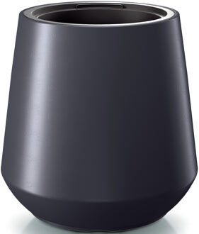 Prosperplast Plantenpot/bloempot Sevilla - buiten/binnen - kunststof - antraciet - D30 x H44 cm