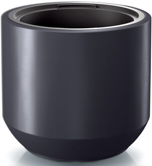 Prosperplast Plantenpot/bloempot Sevilla - buiten/binnen - kunststof - antraciet - D39 x H35 cm