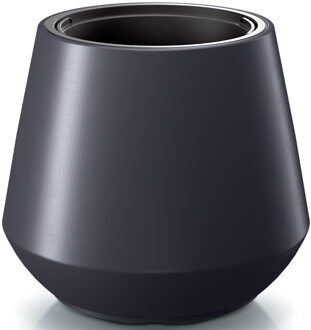 Prosperplast Plantenpot/bloempot Sevilla - buiten/binnen - kunststof - antraciet - D40 x H35 cm